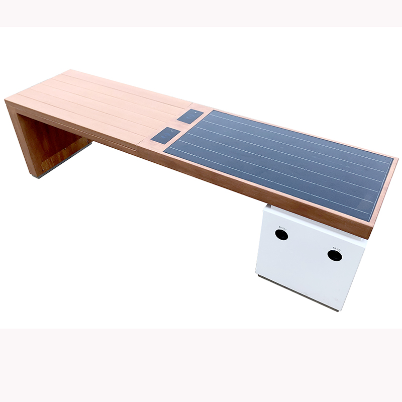 Solar Powered Phone Charding WiFi Access Outdoor Furniture Smart Bench