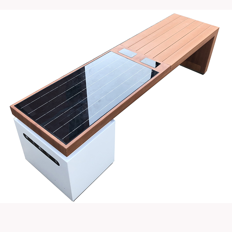 Solar Powered Phone Charding WiFi Access Outdoor Furniture Smart Bench