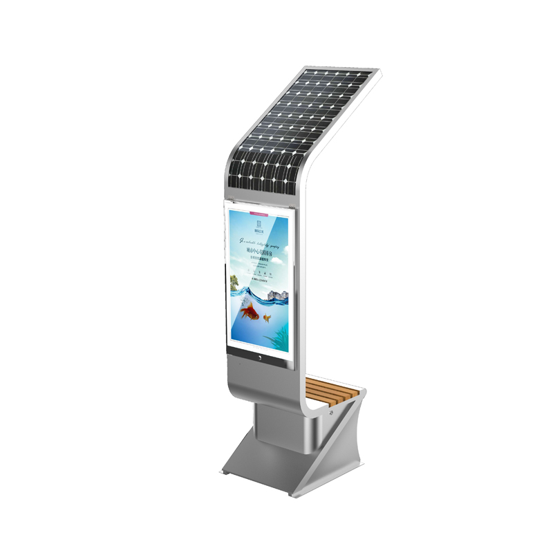 Zonne-energie Reclameapparatuur Grote display Light Box Telefoon Opladen Smart Outdoor Furniture