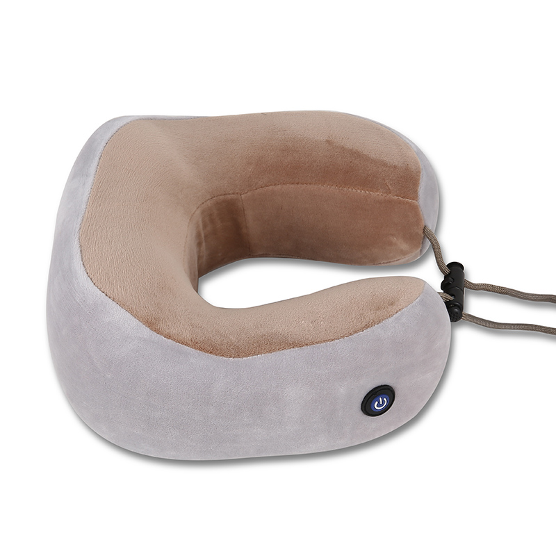 AA-batterij U-vormmassagekussen Traagschuim Nek Reismassagekussen Nekmassager