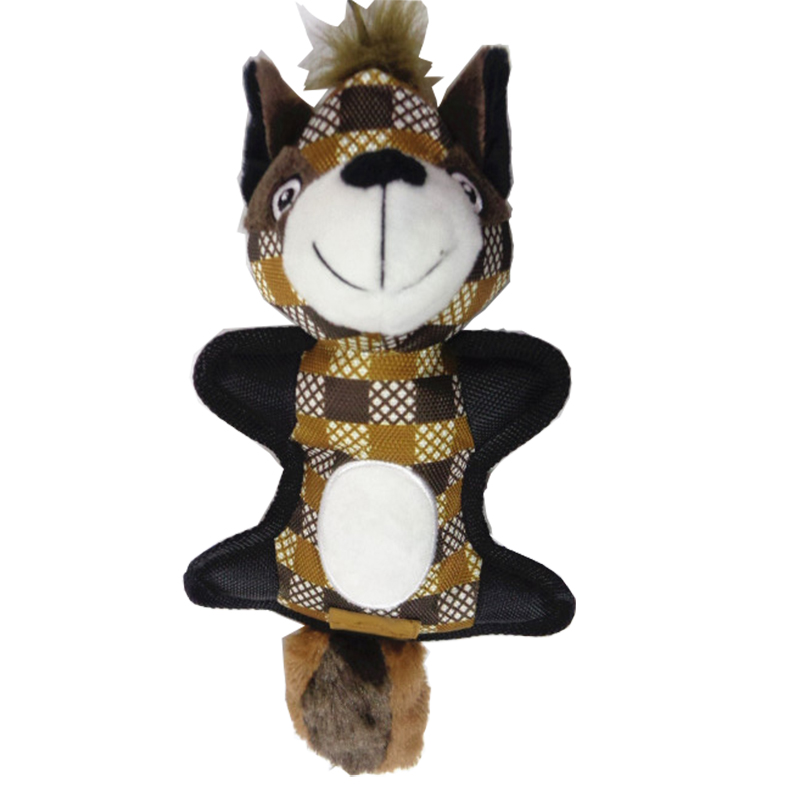 Schattige dieren pluche huisdier speelgoed met squeker hond kauw speelgoed