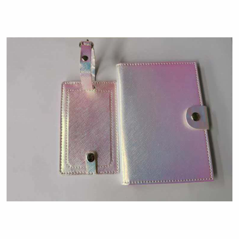 PU lederen bagage tag ^ paspoortkoffer