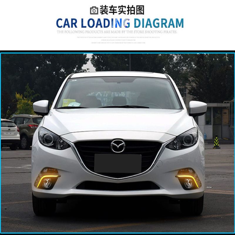 Overdag lopend licht voor Mazda 3 Axela 2014,Foglamp voor Mazda 3 Axela DRL