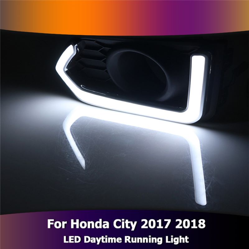 Overdag lopend licht voor Honda City 2017~2018,Foglamp voor Honda City 2017~2018 DRL