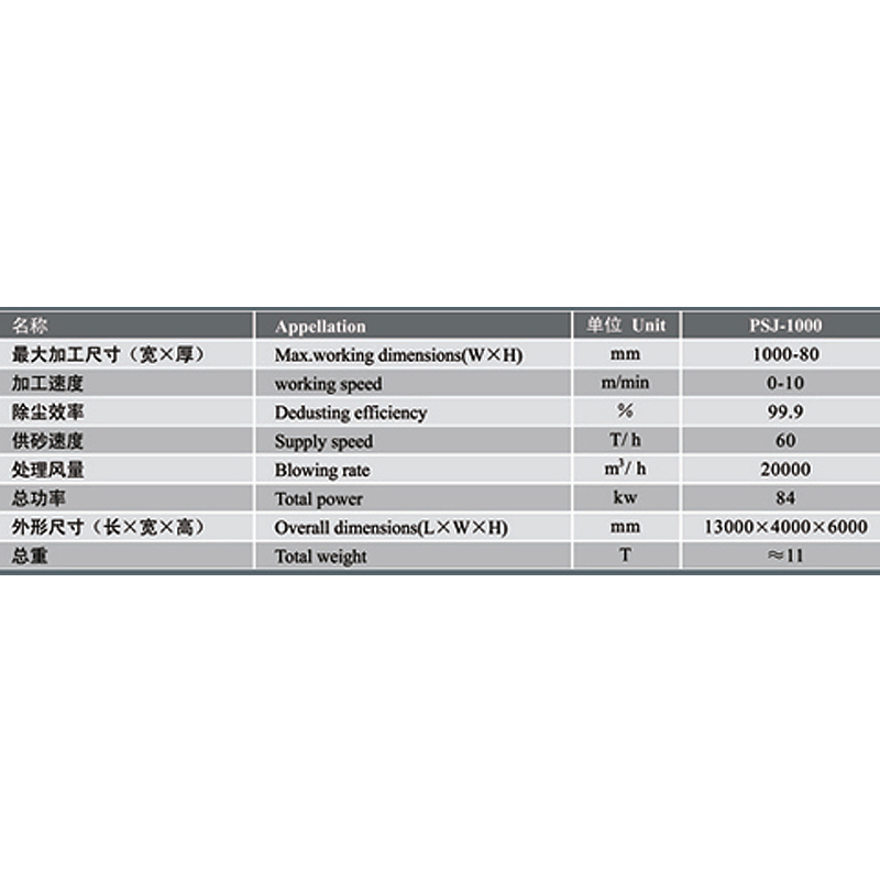PSL-1000 Litchi Surface Sand Blashing Machine