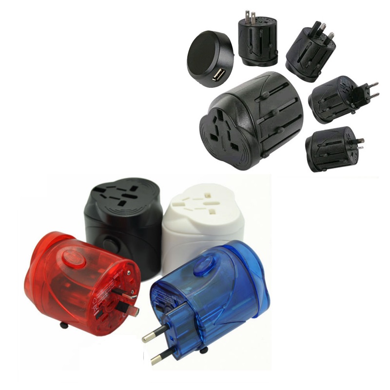 RRTRAVEL Wereldwijd universele travel pug adapter met USB power plug voor het Europese Verenigd Koninkrijk Australië