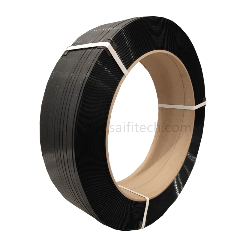 Zwarte polyester strapping Band