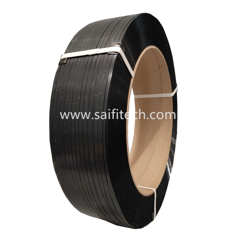 Zwarte polyester strapping Band