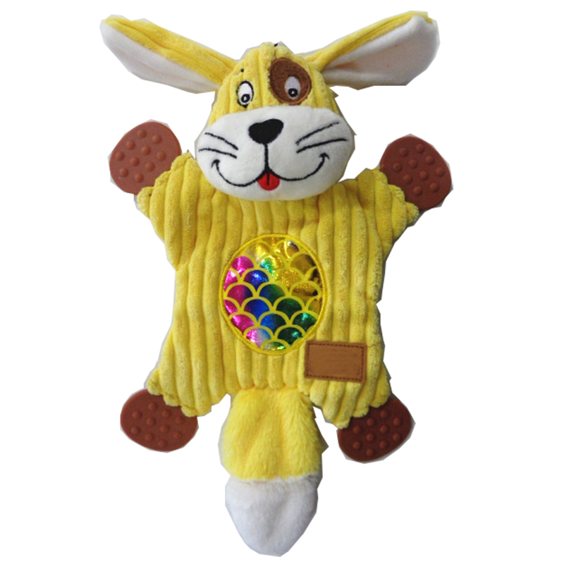 Factory plush nieuw speelgoed hond kauwen speelgoed met pieper