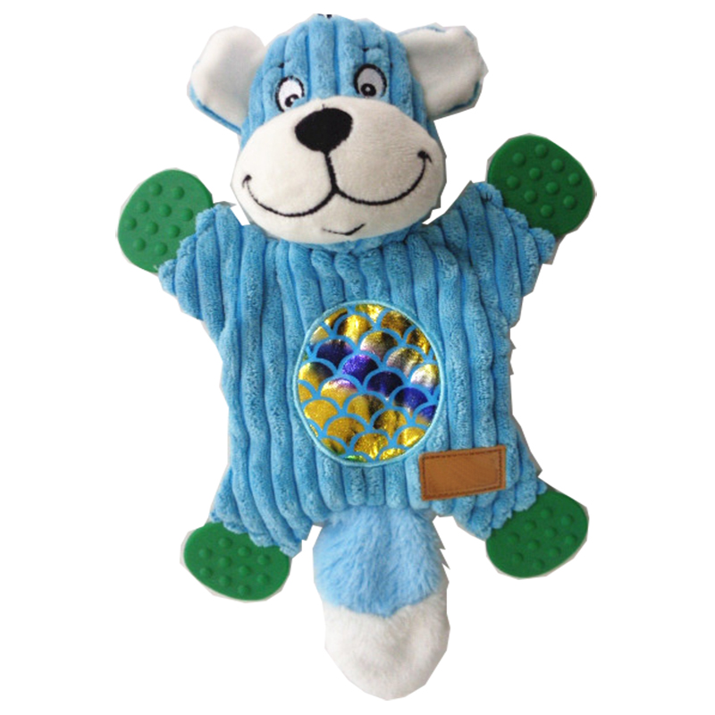 Factory plush nieuw speelgoed hond kauwen speelgoed met pieper