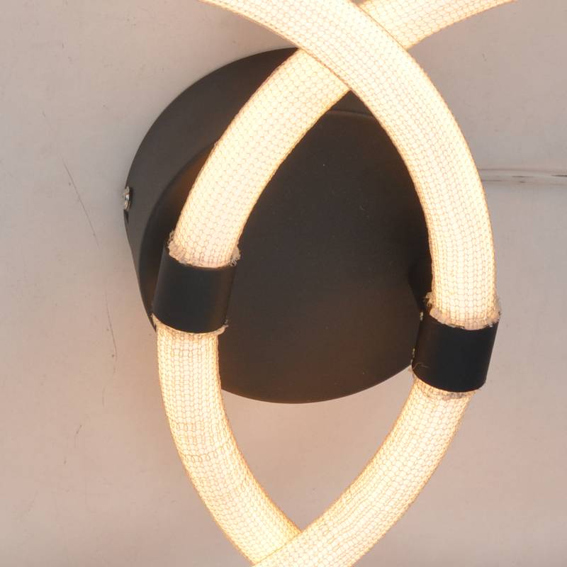 led-plafondlamp met dubbele C-acrylbuis