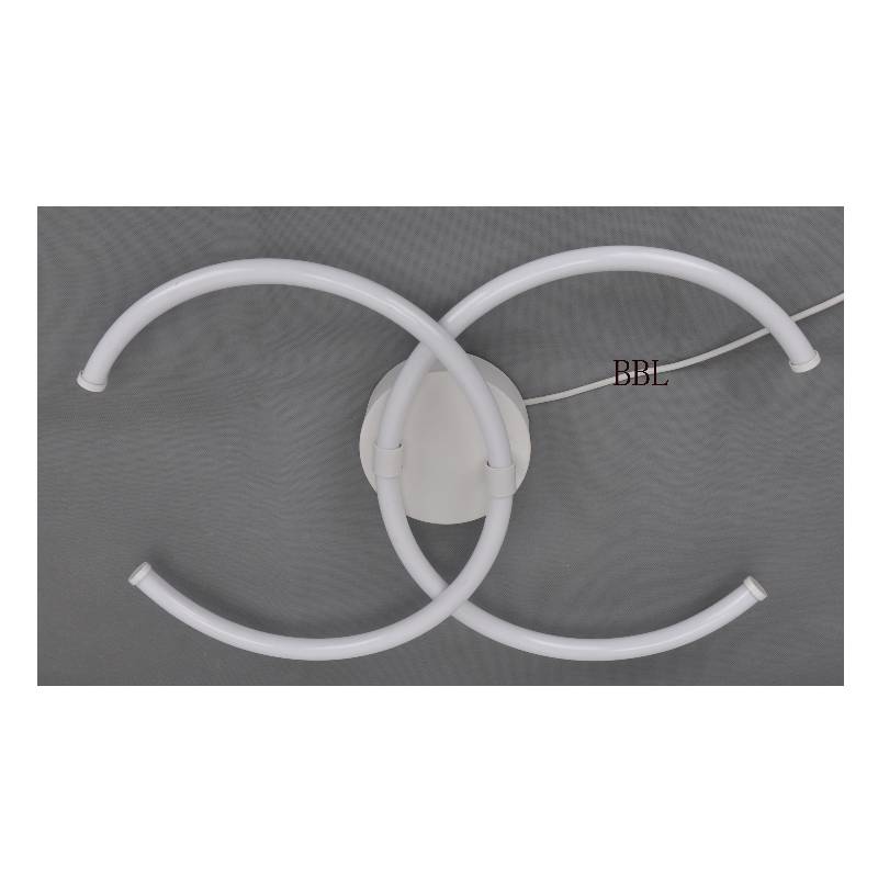 LED-plafondlamp met grotere dubbele C-acrylbuis