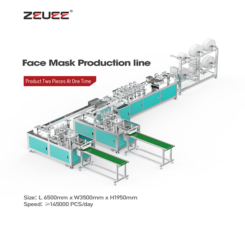 Medische wegwerp gezichtsmasker Automatische productielijn assemblagemachine