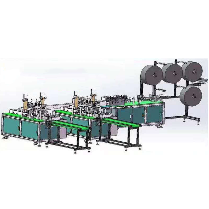 Medische wegwerp gezichtsmasker Automatische productielijn assemblagemachine