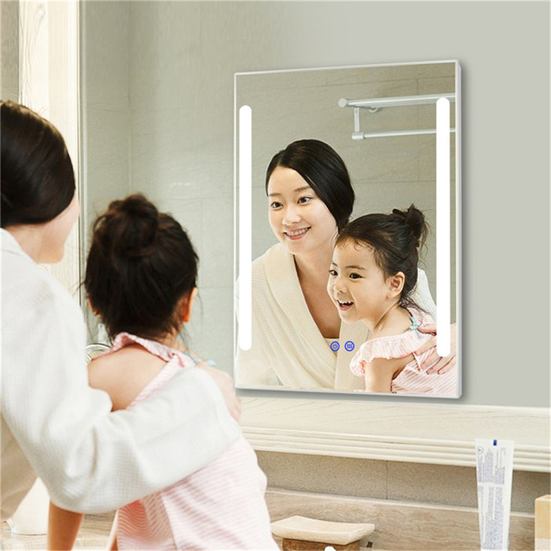 Heat Fog Free Wall Mounted Badkamer led Mirror met 3 Kleuren Licht voor badkamer Accessoires