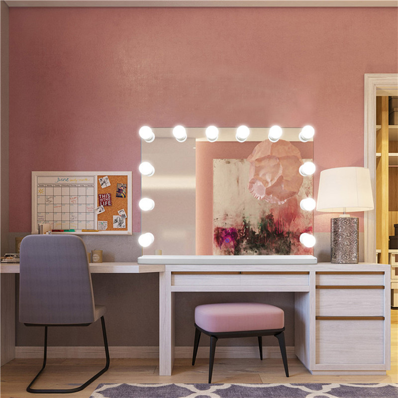 MDF Base Hollywood led Vanity Mirror Lights Kit met lichte lampen