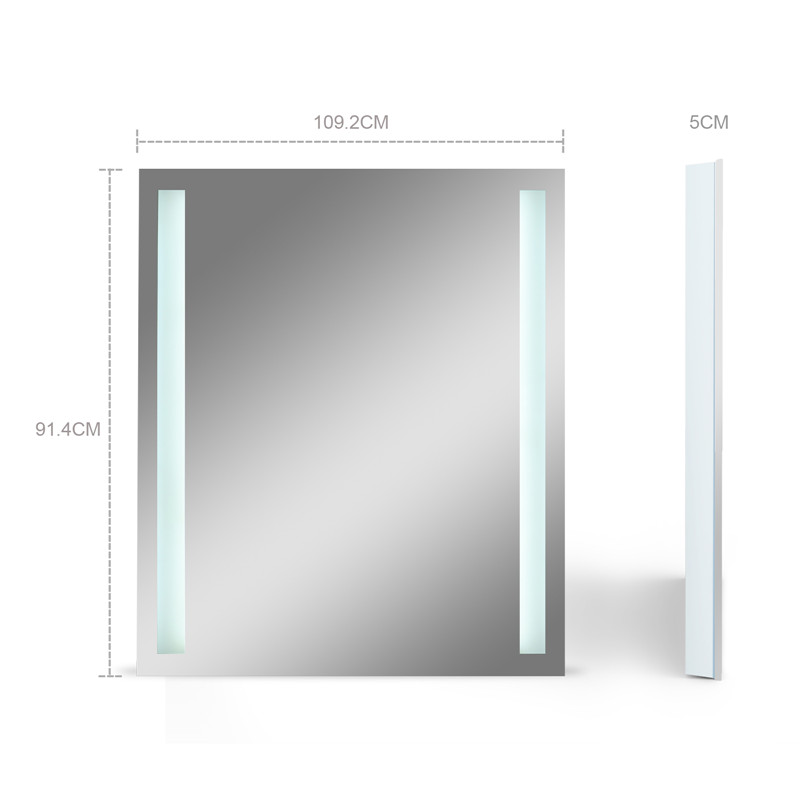 Hotel Light Up Rectangular Illuminated led Wall Mirror Badkamer