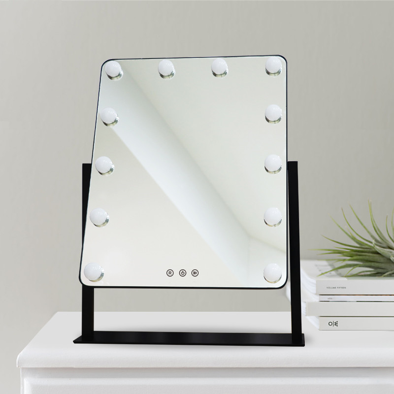 Amazon Best Sale Hollywood Vanity led Bulb Desktop Lighted Makeup Mirror