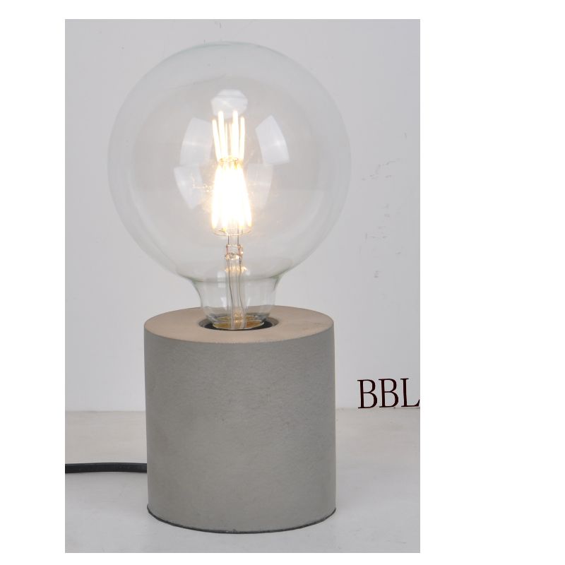 Tafellamp met kolom betonnen voet
