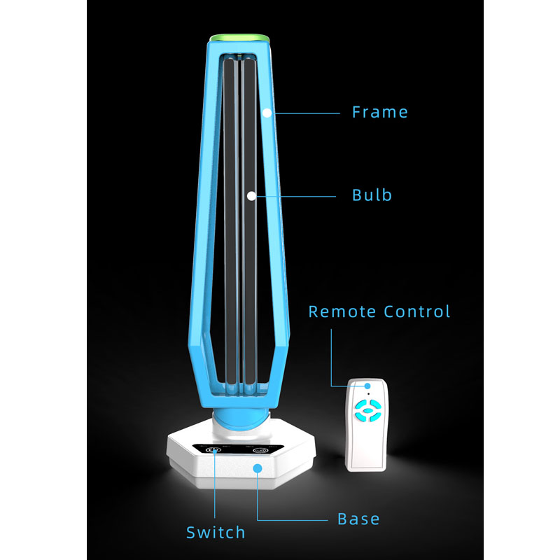 2020 UV-desinfectie Blauw Witte anti-coronaviruslamp