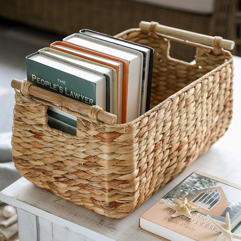 Set van 3 opbergmandjes waterhyacint