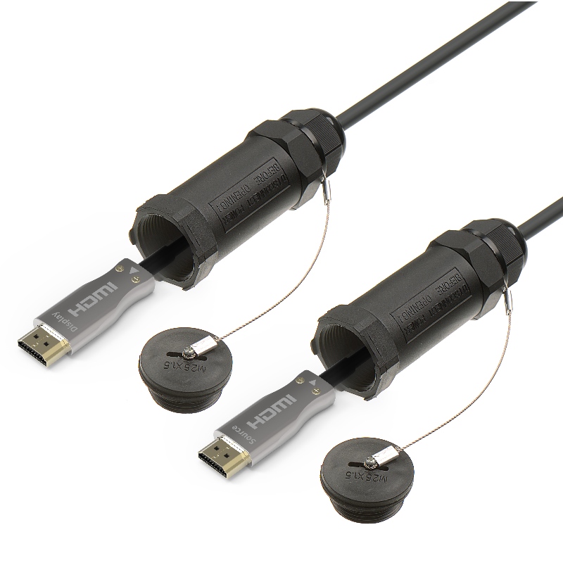 Gepantserde HDMI actieve optische kabel met4K@60hz18G 3D goed voor schroefdraad