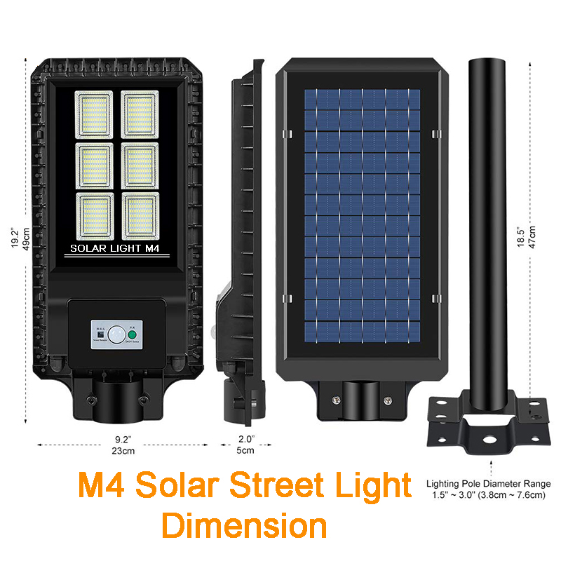 M4 straatlantaarn op zonne-energie