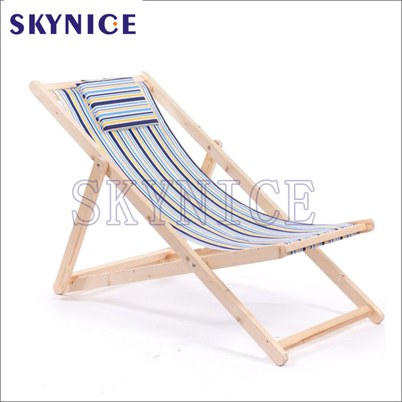 Zwembad Houten strandstoel Lounge stoel