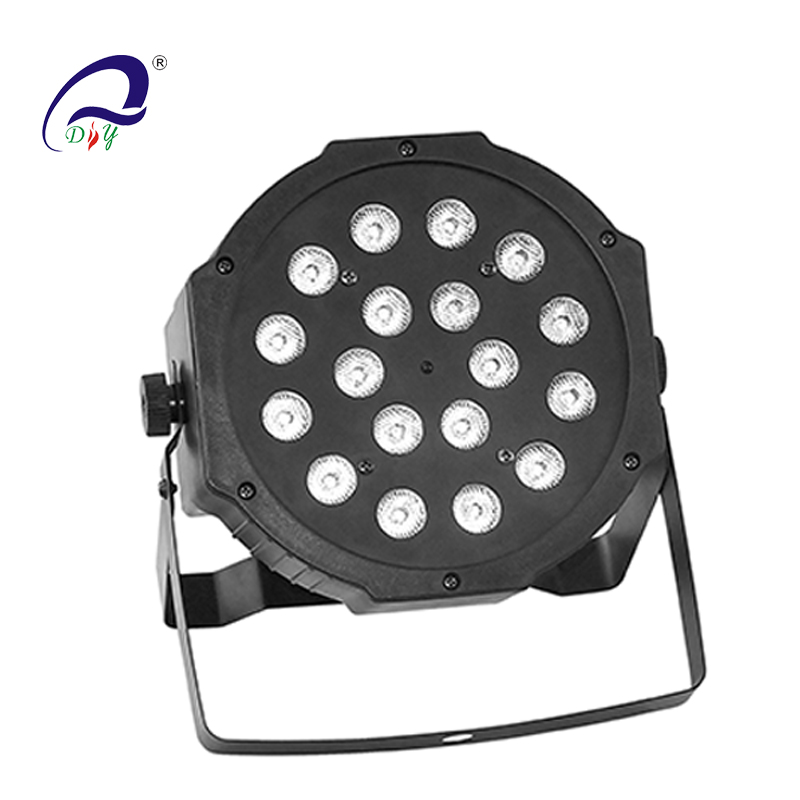 PL60 18pcs*1W RGB led Slim Par Light voor fase