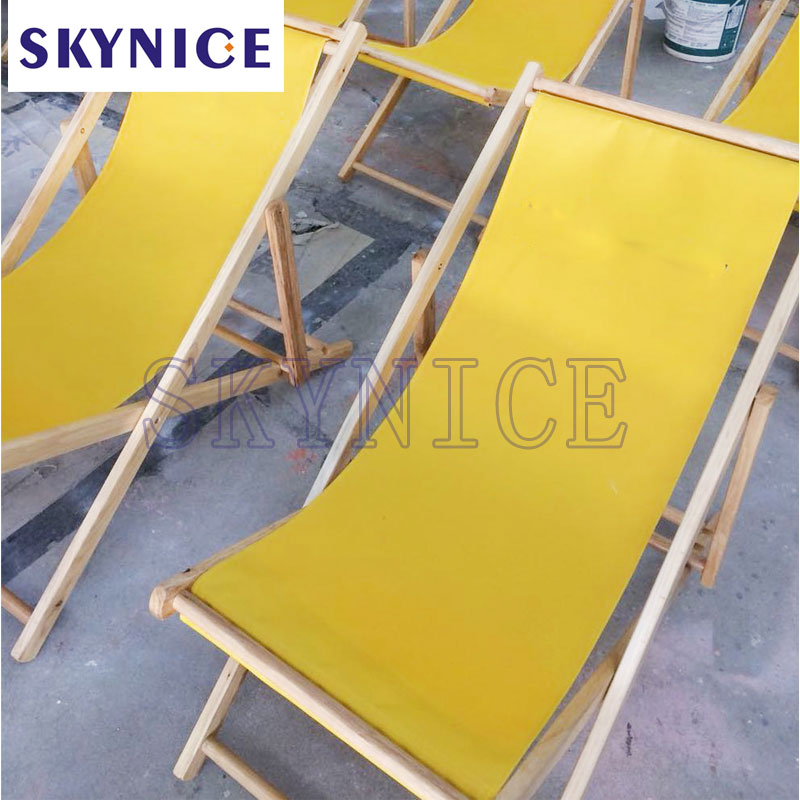 Stevig hout Outdoor Furntiure Foldable Canvas Beach Stoel