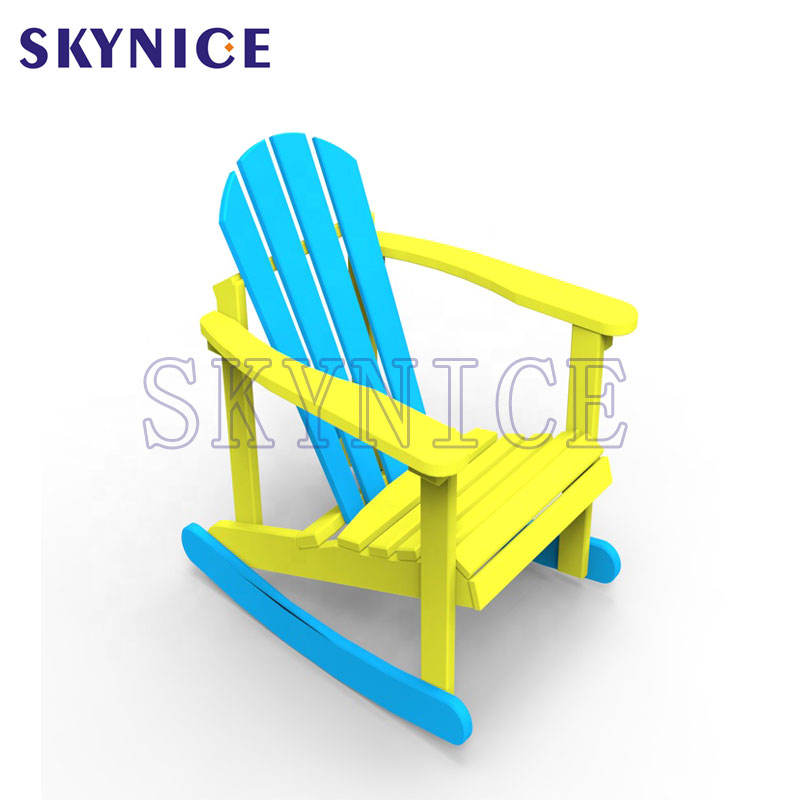 Kid's Wooden Adirondack Rock Chair