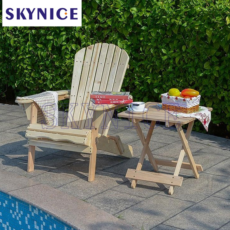 Tuin Patio Wooden Folding Adirondack Stoel