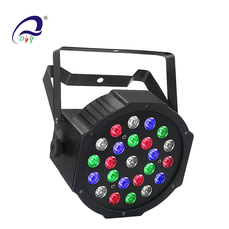 PL62A 24pcs 1W RGBW led Flat Aluminum Par Light