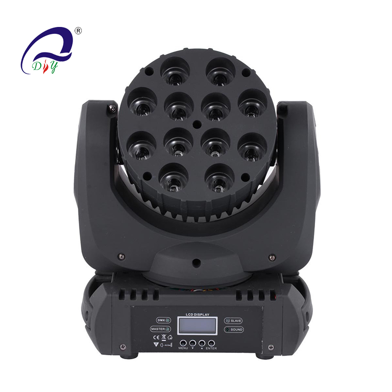 PL56A 12pcs 10w 4in1 RGBW led Beam Moving Head Light voor fase