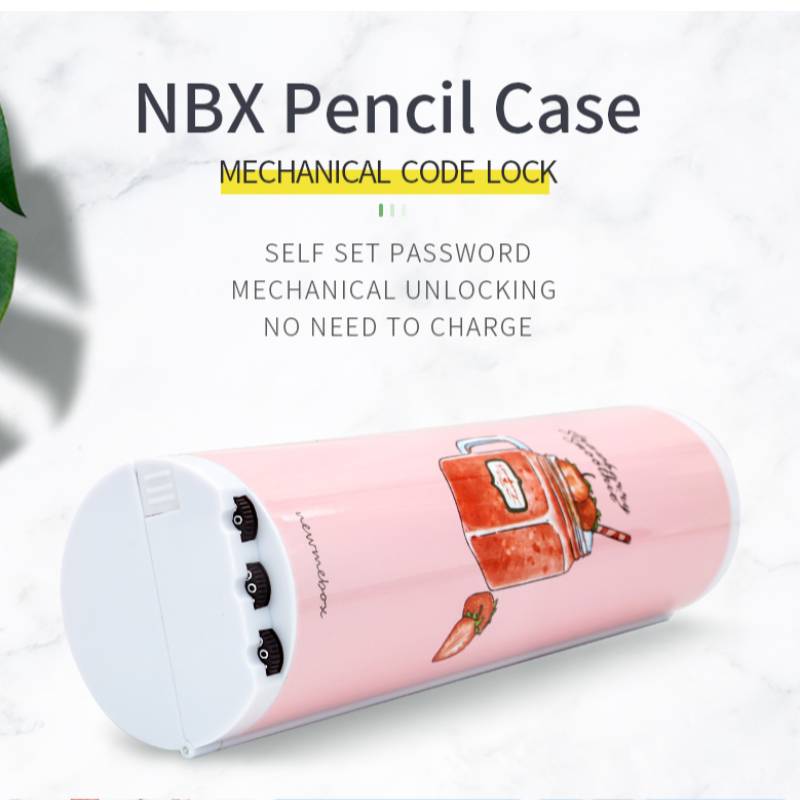 Mechanische lock newmebox potloodzaak Kawaii schoolbenodigdheden