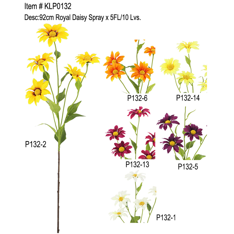 92cm Royal Daisy Spray 5