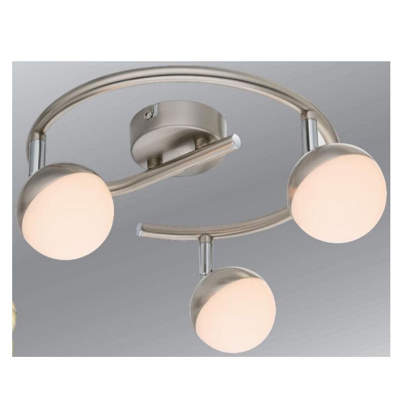 Hoogspannings LED-spot light-3, met halfbol kunststof kap