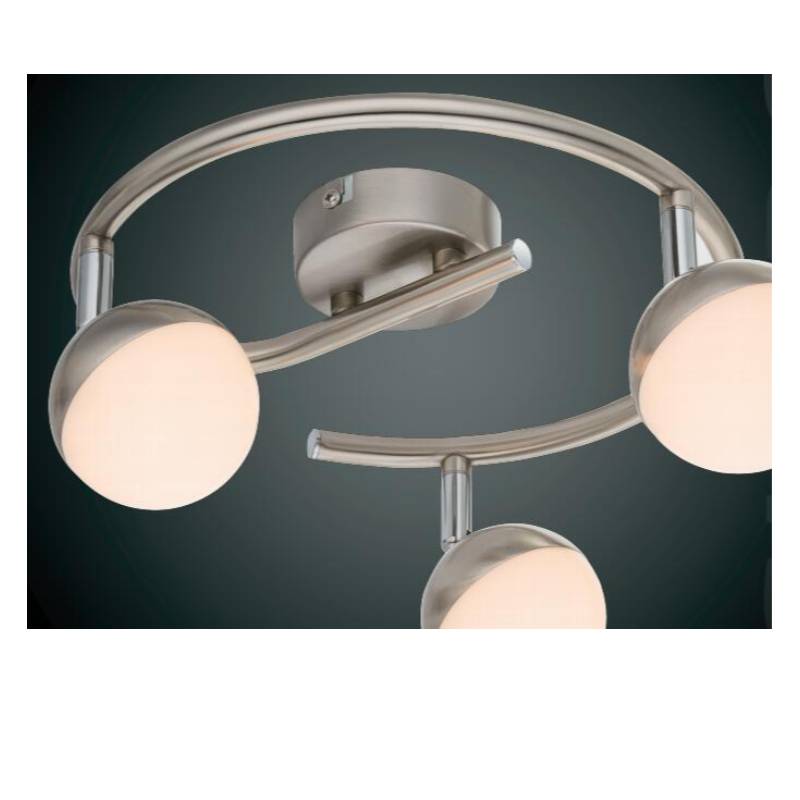 Hoogspannings LED-spot light-3, met halfbol kunststof kap