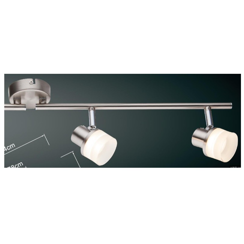 Hoogspanning LED-spot light-4, met cilinder kunststof kap