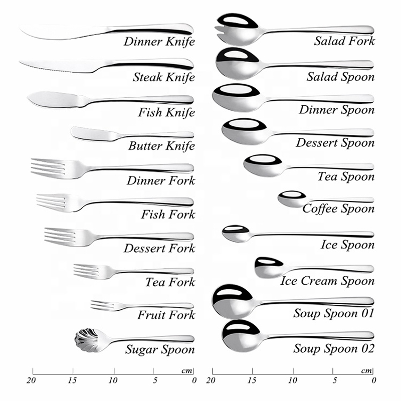 Groothandel Gold Silver Silverware 18/8 Golden Western Custom Logo Flatvare Stainless Steel Metal Hotel Cutlery Set