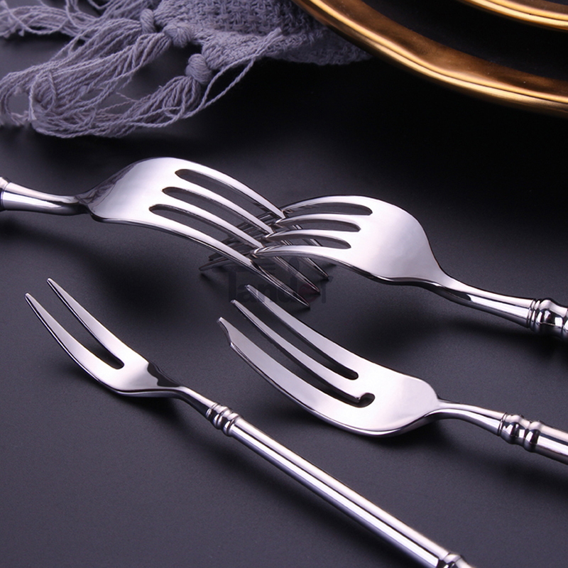 spiegelpoets 5 kleurenopties roestvrij staal restaurant flatware zilver hotel bestek set