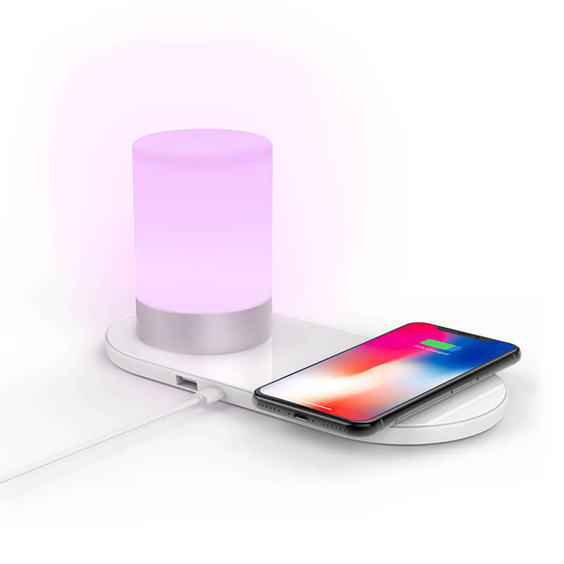 RGB Lamp met Wireless Charting Station (voor iPhone of Android-telefoon)