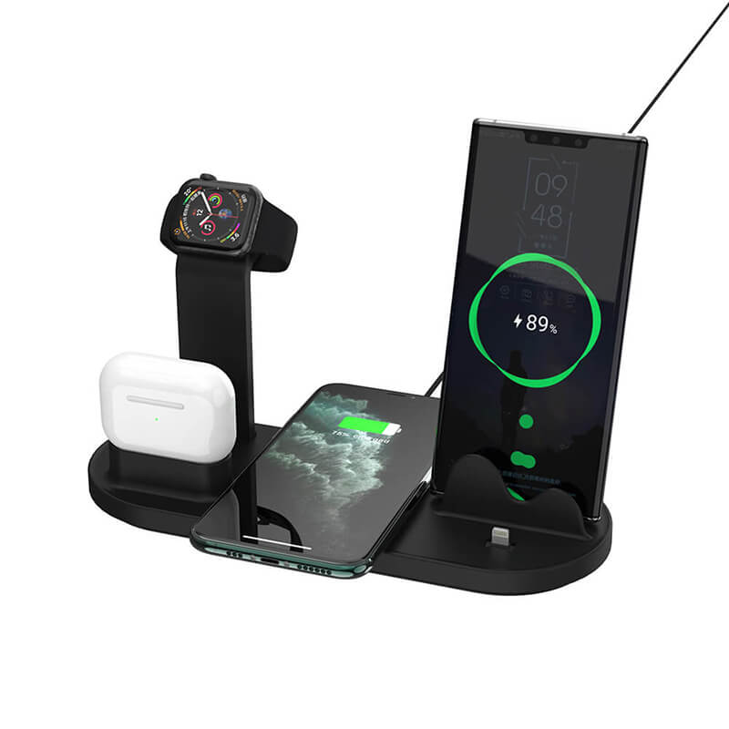 5 In 1 Wireless Charting Station (voor iPhone, Android telefoon, Airpods en Apple Watch)