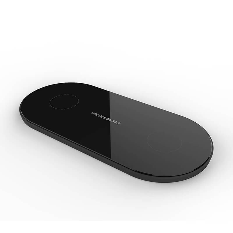 Dual Wireless Charging Pad (voor iPhone of Android-telefoon)