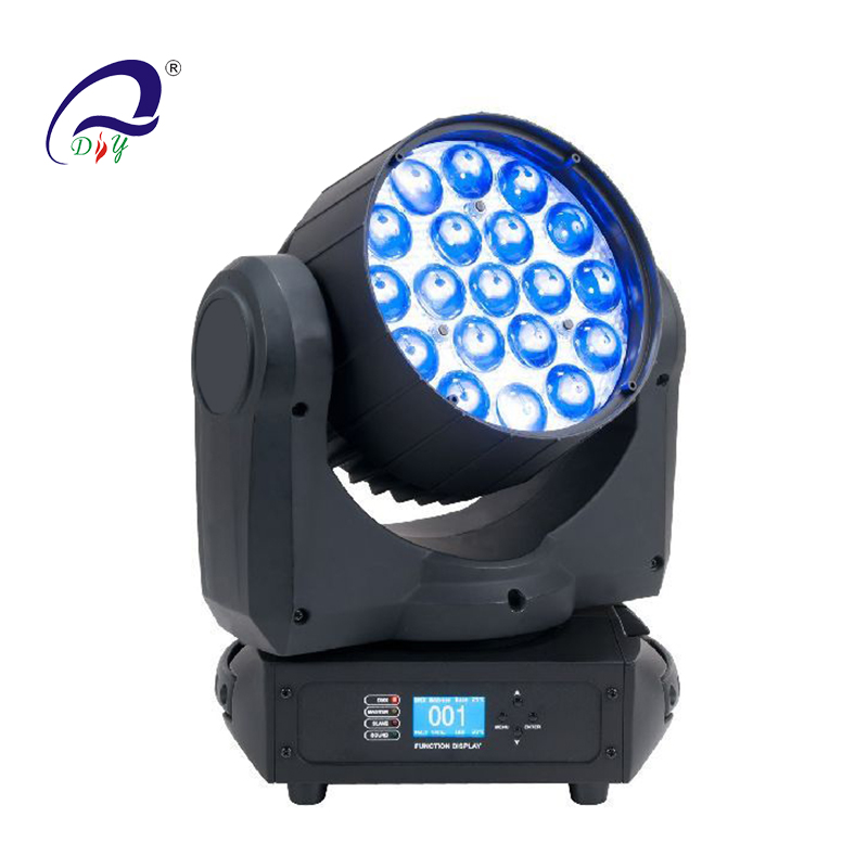 PL-65 19pcs*12W was LED Zoom Moving Head Light voor podium en disco