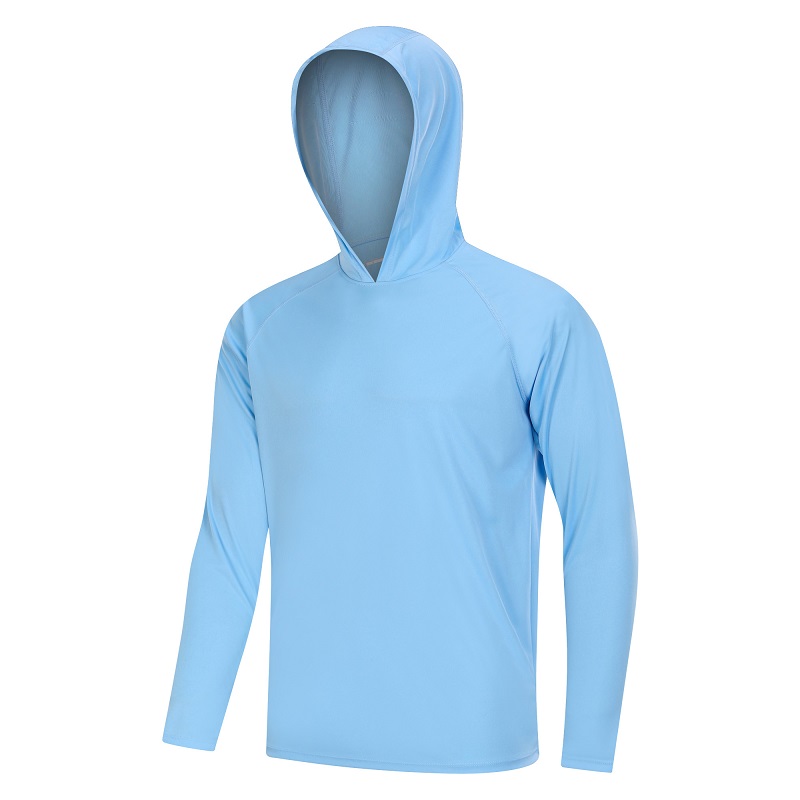 Personaliseer UPF 50+ zonbeschermingshoodie voor heren T-shirt met lange mouwen, klimmende atletische shirts