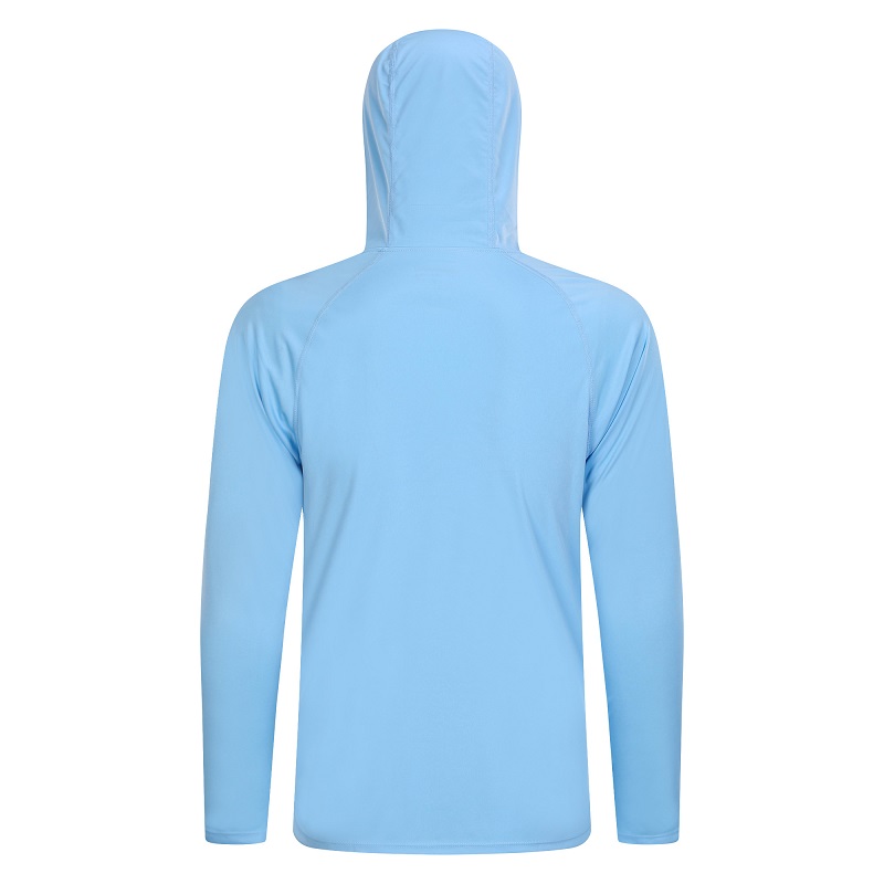Personaliseer UPF 50+ zonbeschermingshoodie voor heren T-shirt met lange mouwen, klimmende atletische shirts