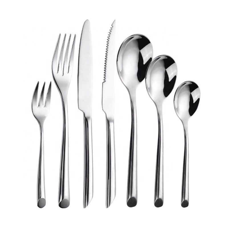zilverwerk vork lepel roestvrij staal zilver bestek bestek set voor de bruiloft receptie