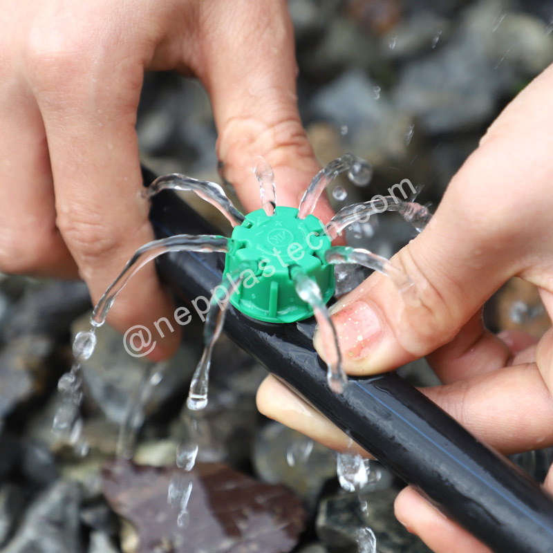 automatisch druppelirrigatie emittersysteem verstelbare irrigatie inline druppelaars