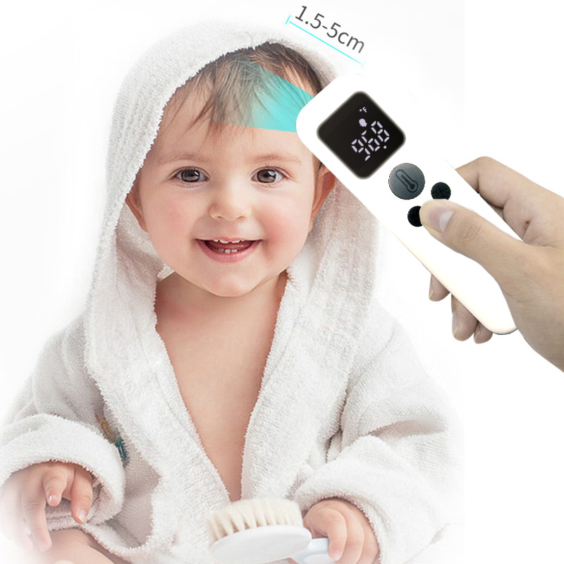 Infrarood voorhoofdthermometer voor volwassen, digitale medische infraroodthermometer Contactloos voor koorts Voorhoofdthermometro met CE-goedgekeurd voor baby Kid